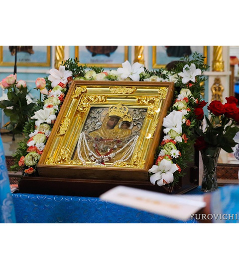 12 сентября  икона Божией Матери Юровичской-Милосердной крестным ходом будет доставлена в Юровичский Свято-Рождество Богородичный мужской монастырь