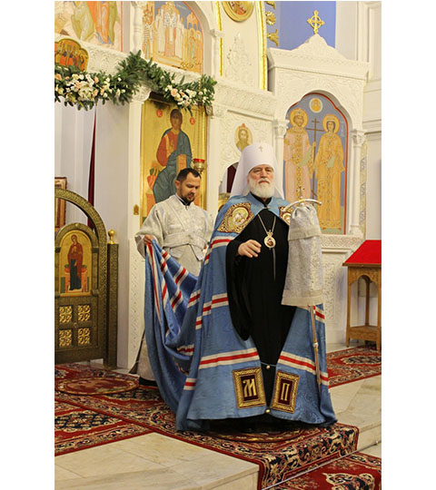 Патриарший Экзарх всея Беларуси 11 января 2019 года совершил Божественную Литургию в Полоцком Спасо-Евфросиниевском монастыре 