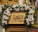 34-Предстоятель Белорусской Православной Церкви совершил Божественную литургию в Спасо-Евфросиниевском монастыре