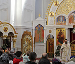 51-Предстоятель Белорусской Православной Церкви совершил Божественную литургию в Спасо-Евфросиниевском монастыре