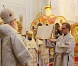 26-Предстоятель Белорусской Православной Церкви совершил Божественную литургию в Спасо-Евфросиниевском монастыре