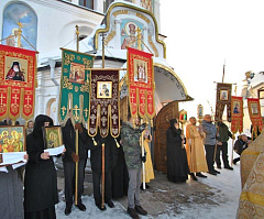 В Никольском женском монастыре Могилева встретили престольный праздник