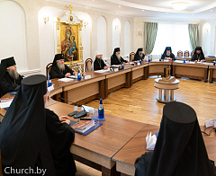 7 сентября председатель Синодального отдела по делам монастырей Экзархата епископ Порфирий принял участие в заседании Синода Белорусской Православной Церкви