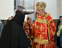 Игумении монастырей Борисовской епархии поздравили Патриаршего Экзарха, управляющего епархией, с Днем тезоименитства