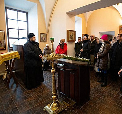 Представители православных молодежных братств Беларуси посетили Юровичский мужской монастырь