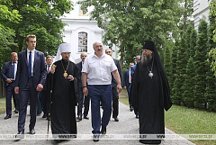 25 июня Жировичский монастырь посетил Президент Республики Беларусь А.Г. Лукашенко [+ВИДЕО]