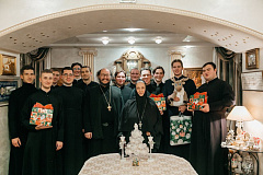 Студенты четвёртого курса Минской духовной семинарии посетили Гродненский Рождество-Богородичный монастырь
