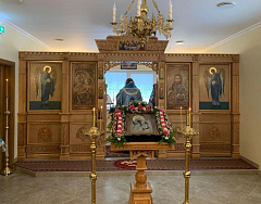 На подворье Вильнюсского женского монастыря архиепископ Литовский Иннокентий совершил первое богослужение в новом храме иконы Божией Матери «Отрада и Утешение»
