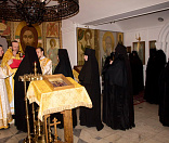 9-Посещение епископом Порфирием Свято-Елисаветинского женского монастыря. Июль, 2015 г.