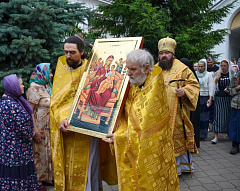 В Никольский мужской монастырь Гомеля доставлен со Святой Горы Афон список иконы Божией Матери «Всецарица»