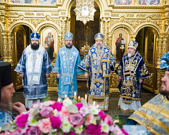 6 марта в Никольском монастыре Гомеля совершили празднование главной святыне обители ― иконе Божией Матери «Козельщанская»