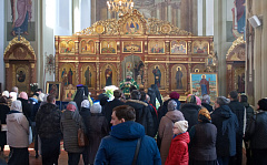 Епископ Борисовский Амвросий возглавил престольное торжество в Ляденском мужском монастыре