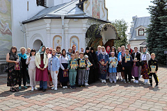 Семьи участников Спартакиады руководящего состава органов внутренних дел Могилевской области посетили Никольский женский монастырь в Могилеве