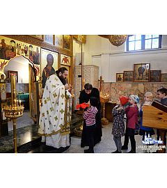 Детская литургия в Свято-Никольском монастыре города Гомеля
