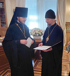 13 августа братия Ляденского монастыря поздравила Патриаршего Экзарха с днем тезоименитства