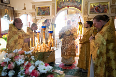 В день памяти блаженной Матроны Московской в Тихвинском женском монастыре Гомеля встретили престольный праздник