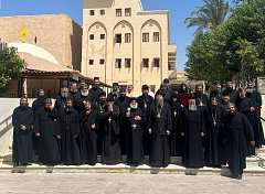 Делегация монашествующих Русской Православной Церкви посетила монастыри Нитрийской пустыни и христианские святыни Каира
