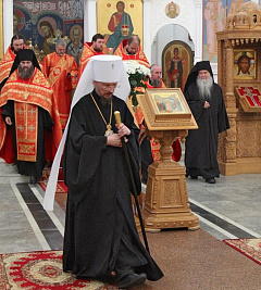 9 мая Патриарший Экзарх всея Беларуси посетил Полоцкий Спасо-Евфросиниевский женский монастырь
