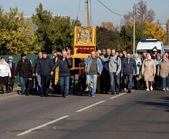 В городе Калинковичи состоялся ежегодный крестный ход с иконой Божией Матери «Юровичская-Милосердная»