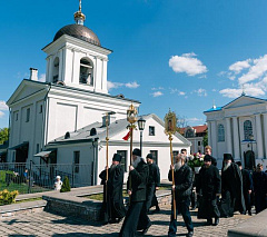 9 мая братия Жировичского монастыря приняла участие в митинге, посвященном Дню Победы