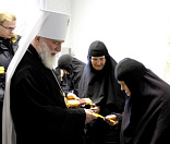 77-Предстоятель Белорусской Православной Церкви совершил Божественную литургию в Спасо-Евфросиниевском монастыре