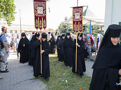 Престольный праздник в Тихвинском женском монастыре города Гомеля