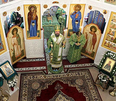 В день памяти блаженной Ксении Петербургской епископ Друцкий Евсевий возглавил престольный праздник Обители милосердия в Берниках