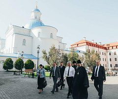 Министр культуры Беларуси Анатолий Маркевич посетил с рабочим визитом Жировичский монастырь