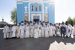 В Лазареву субботу в Кормянском монастыре почтили 105-ю годовщину со дня преставления праведного Иоанна Кормянского
